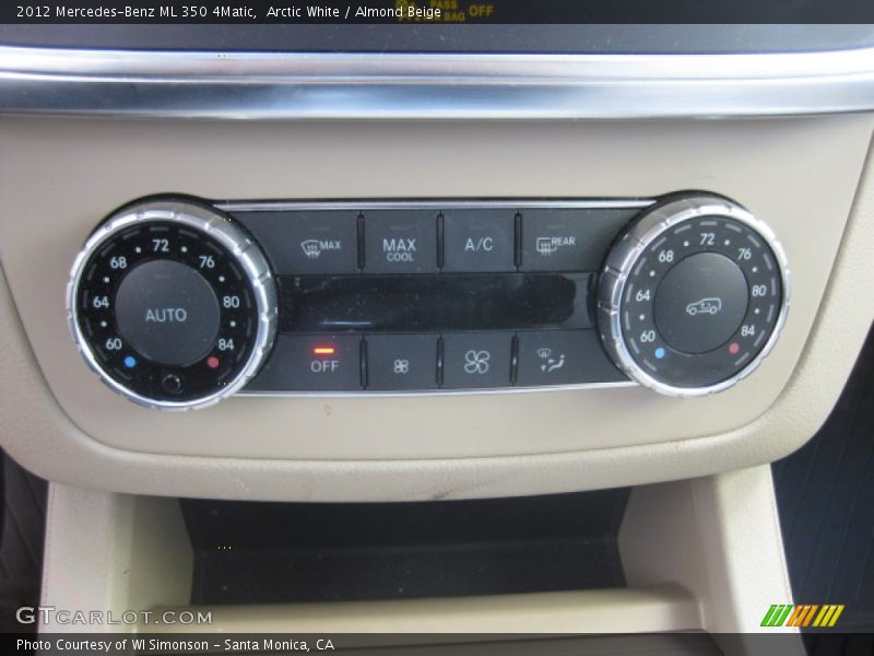 Arctic White / Almond Beige 2012 Mercedes-Benz ML 350 4Matic