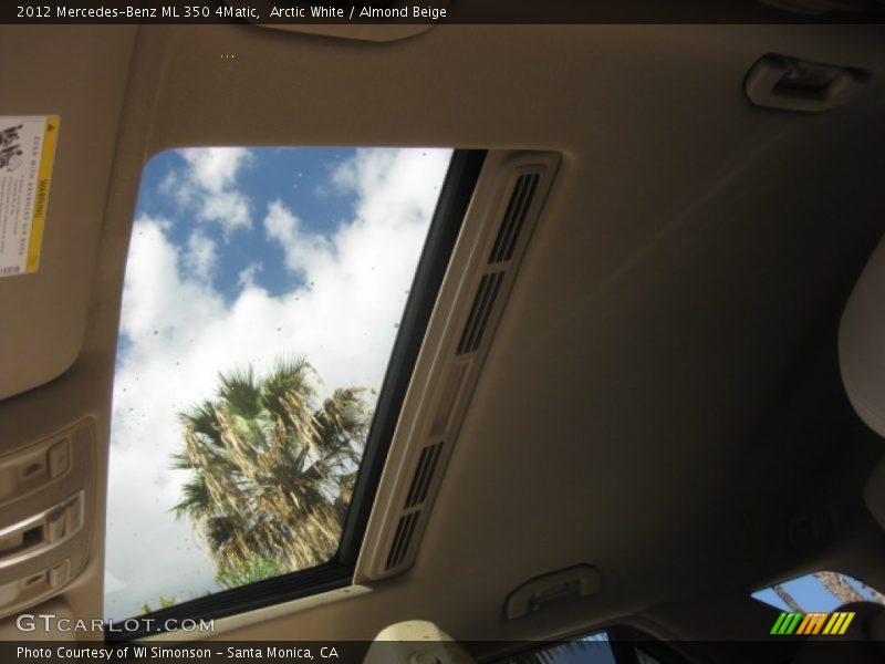 Arctic White / Almond Beige 2012 Mercedes-Benz ML 350 4Matic