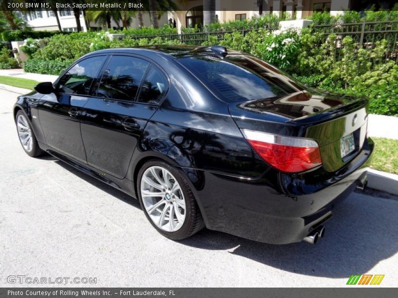 Black Sapphire Metallic / Black 2006 BMW M5