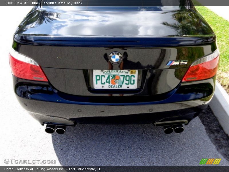 Black Sapphire Metallic / Black 2006 BMW M5