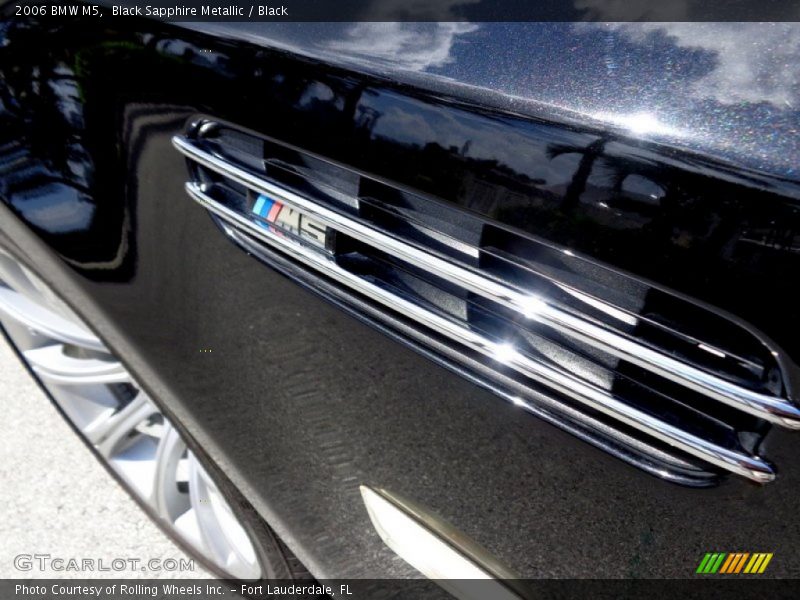 Black Sapphire Metallic / Black 2006 BMW M5