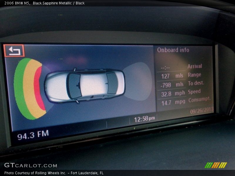 Black Sapphire Metallic / Black 2006 BMW M5