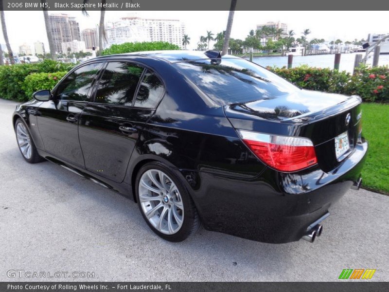 Black Sapphire Metallic / Black 2006 BMW M5
