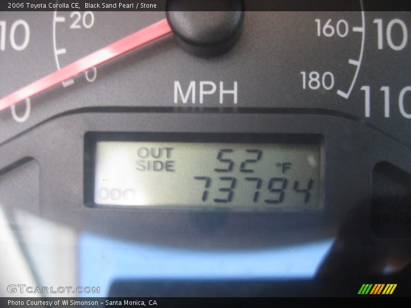 Black Sand Pearl / Stone 2006 Toyota Corolla CE