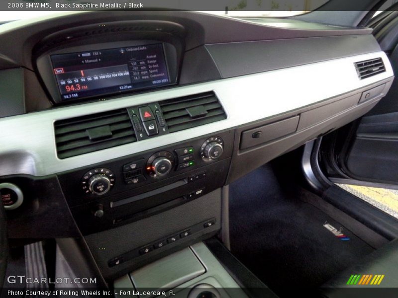 Black Sapphire Metallic / Black 2006 BMW M5