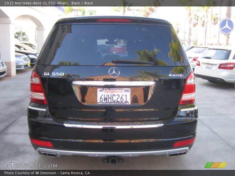 Black / Black 2012 Mercedes-Benz GL 550 4Matic