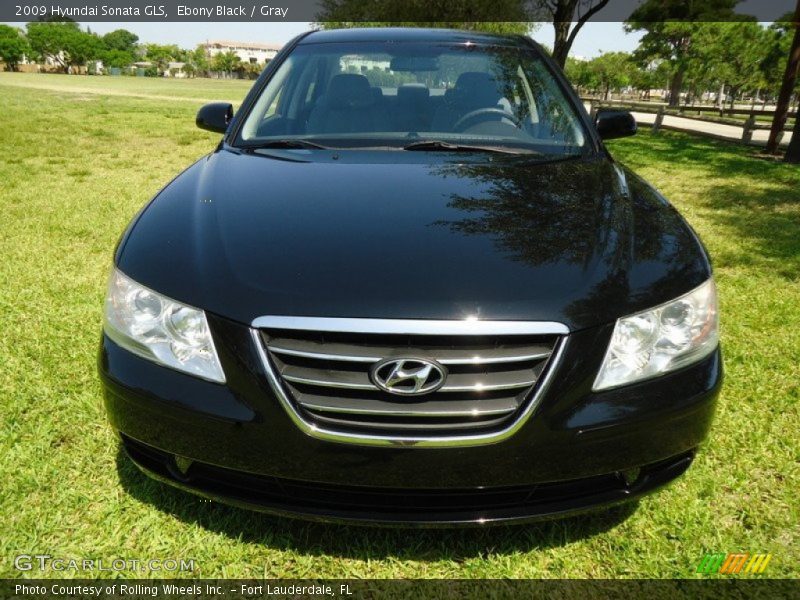 Ebony Black / Gray 2009 Hyundai Sonata GLS