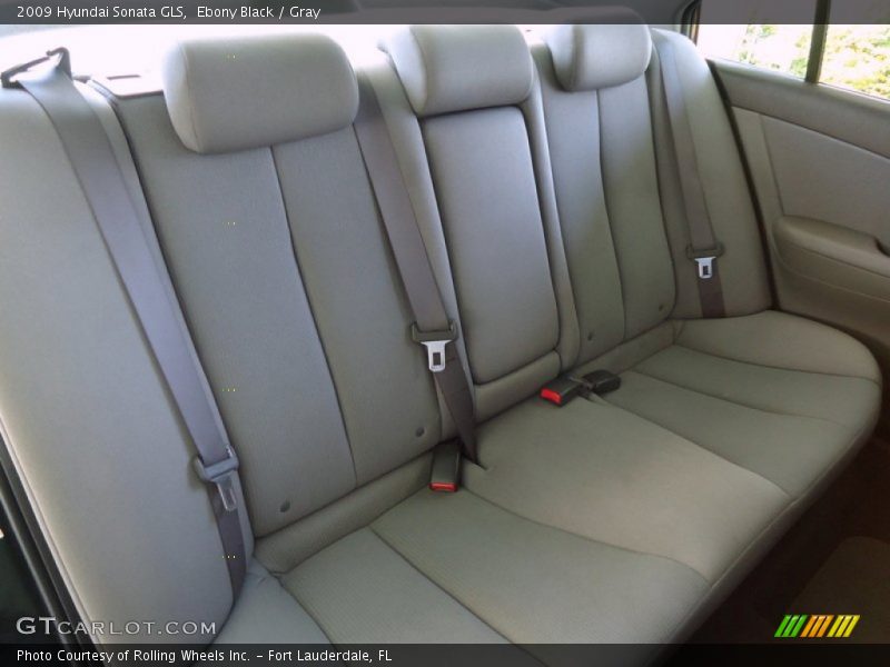 Ebony Black / Gray 2009 Hyundai Sonata GLS