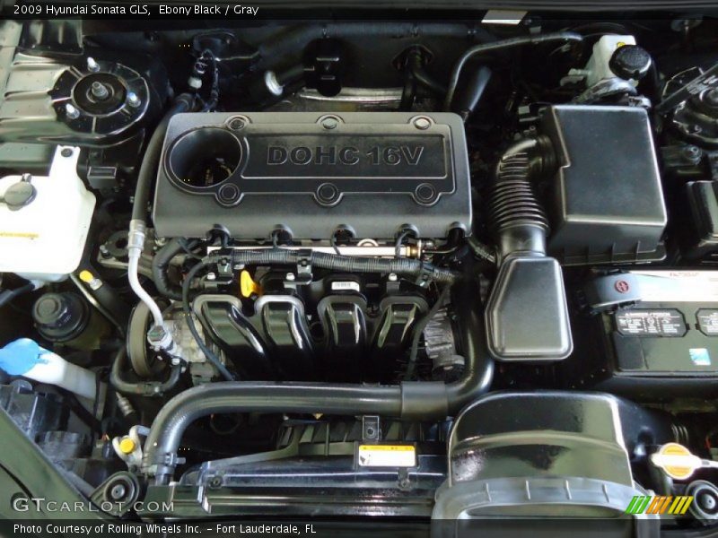 Ebony Black / Gray 2009 Hyundai Sonata GLS