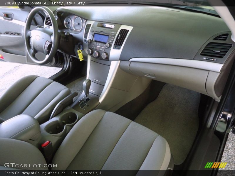 Ebony Black / Gray 2009 Hyundai Sonata GLS
