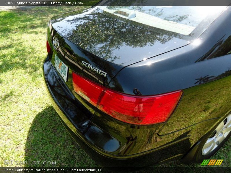 Ebony Black / Gray 2009 Hyundai Sonata GLS