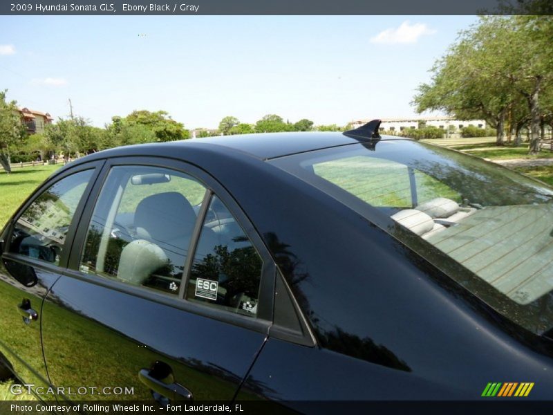 Ebony Black / Gray 2009 Hyundai Sonata GLS