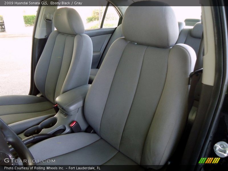 Ebony Black / Gray 2009 Hyundai Sonata GLS