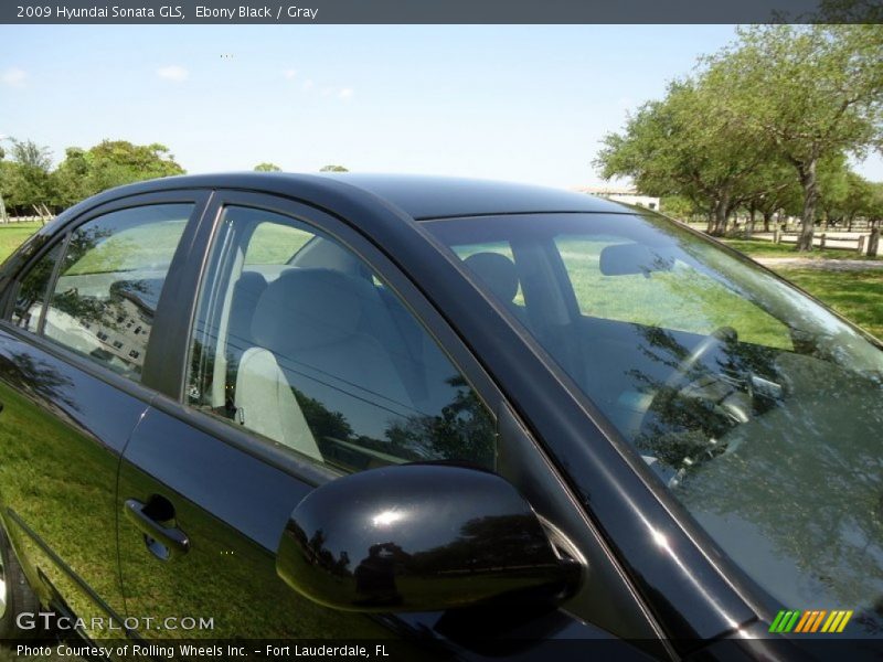 Ebony Black / Gray 2009 Hyundai Sonata GLS