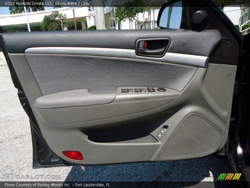 Ebony Black / Gray 2009 Hyundai Sonata GLS