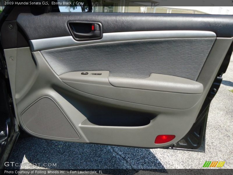 Ebony Black / Gray 2009 Hyundai Sonata GLS