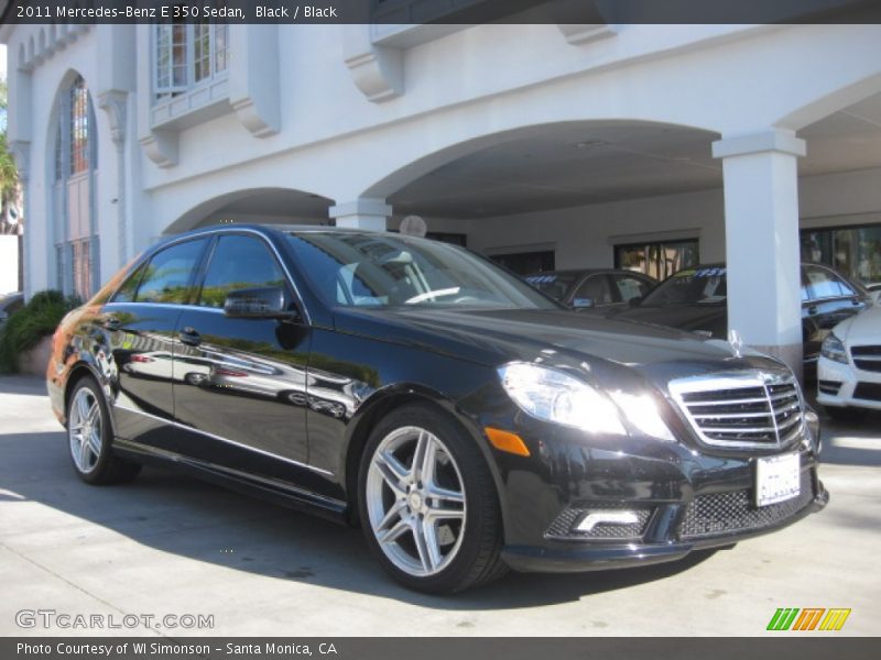 Black / Black 2011 Mercedes-Benz E 350 Sedan