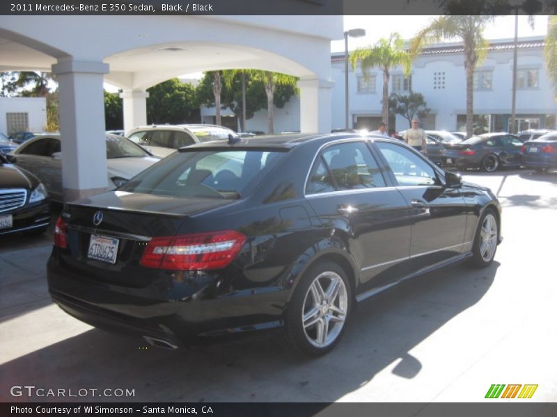 Black / Black 2011 Mercedes-Benz E 350 Sedan