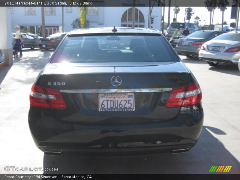 Black / Black 2011 Mercedes-Benz E 350 Sedan