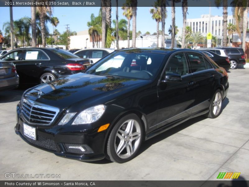 Black / Black 2011 Mercedes-Benz E 350 Sedan