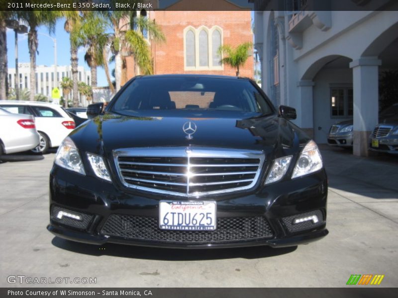 Black / Black 2011 Mercedes-Benz E 350 Sedan