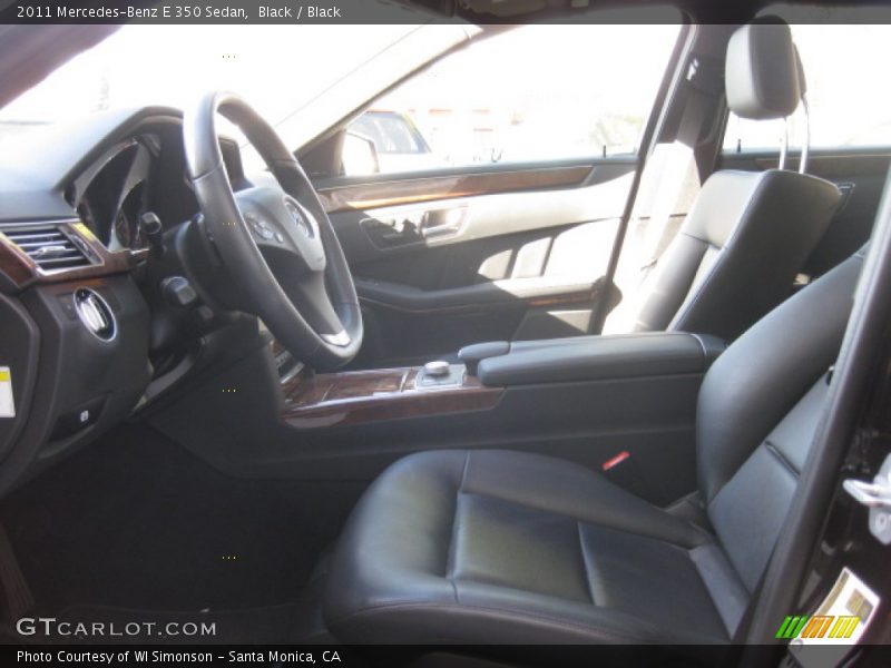Black / Black 2011 Mercedes-Benz E 350 Sedan