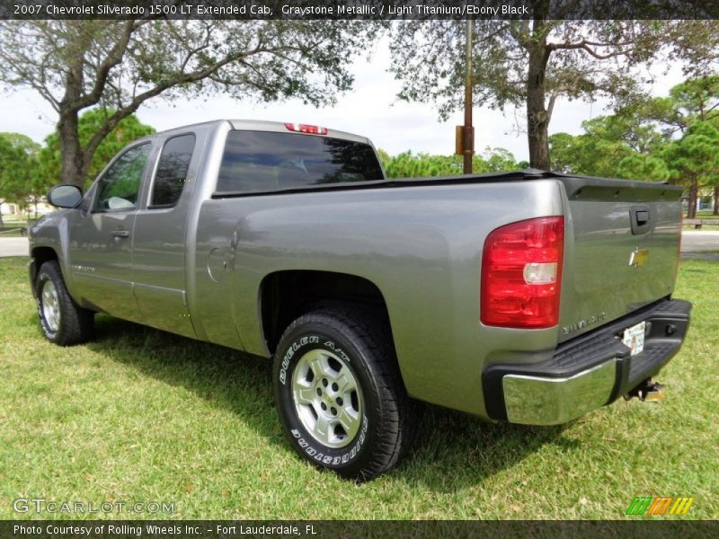 Graystone Metallic / Light Titanium/Ebony Black 2007 Chevrolet Silverado 1500 LT Extended Cab