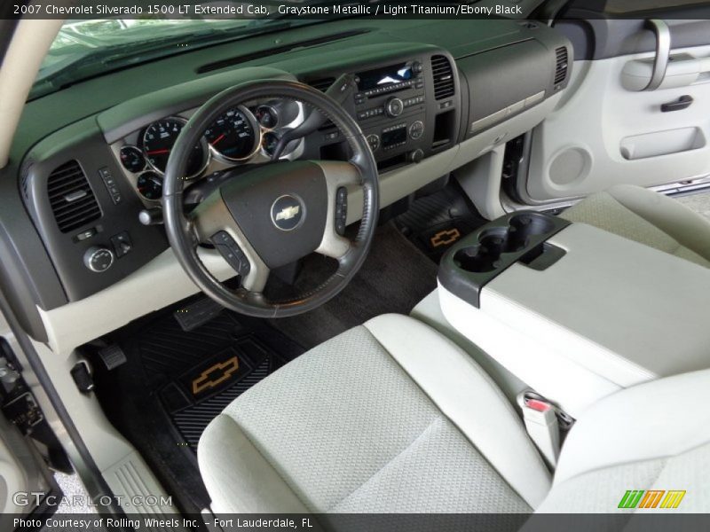Graystone Metallic / Light Titanium/Ebony Black 2007 Chevrolet Silverado 1500 LT Extended Cab