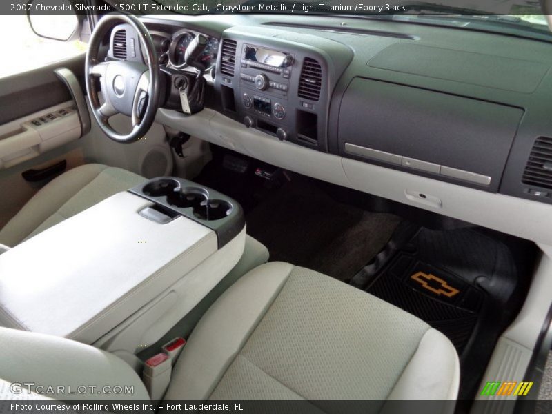 Graystone Metallic / Light Titanium/Ebony Black 2007 Chevrolet Silverado 1500 LT Extended Cab