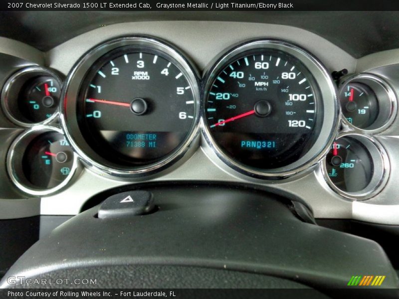 Graystone Metallic / Light Titanium/Ebony Black 2007 Chevrolet Silverado 1500 LT Extended Cab