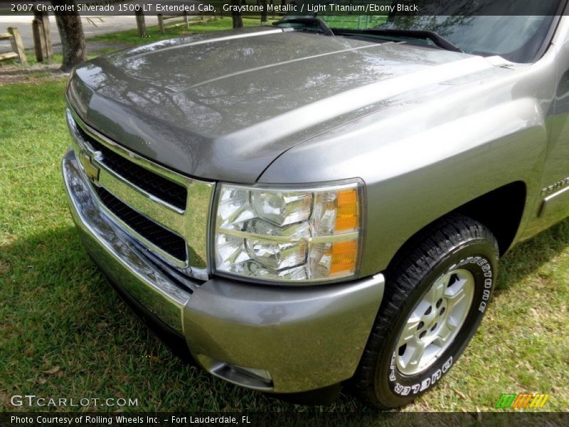 Graystone Metallic / Light Titanium/Ebony Black 2007 Chevrolet Silverado 1500 LT Extended Cab