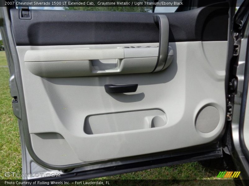 Graystone Metallic / Light Titanium/Ebony Black 2007 Chevrolet Silverado 1500 LT Extended Cab