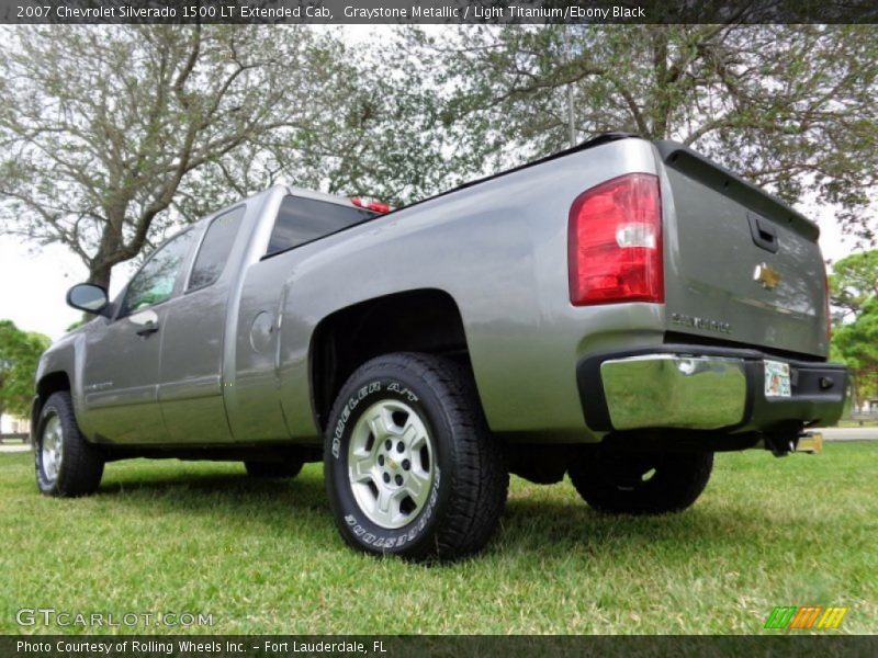 Graystone Metallic / Light Titanium/Ebony Black 2007 Chevrolet Silverado 1500 LT Extended Cab