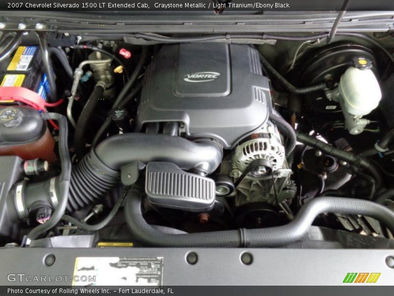 Graystone Metallic / Light Titanium/Ebony Black 2007 Chevrolet Silverado 1500 LT Extended Cab