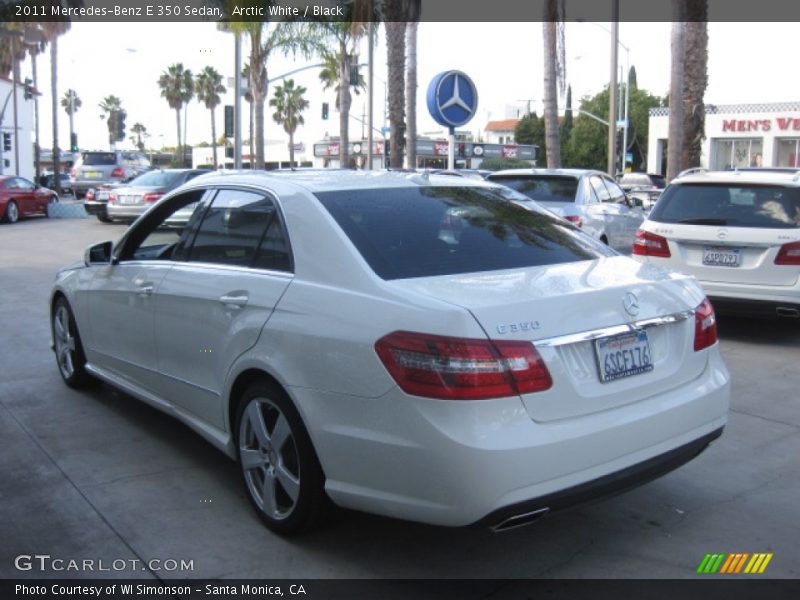 Arctic White / Black 2011 Mercedes-Benz E 350 Sedan