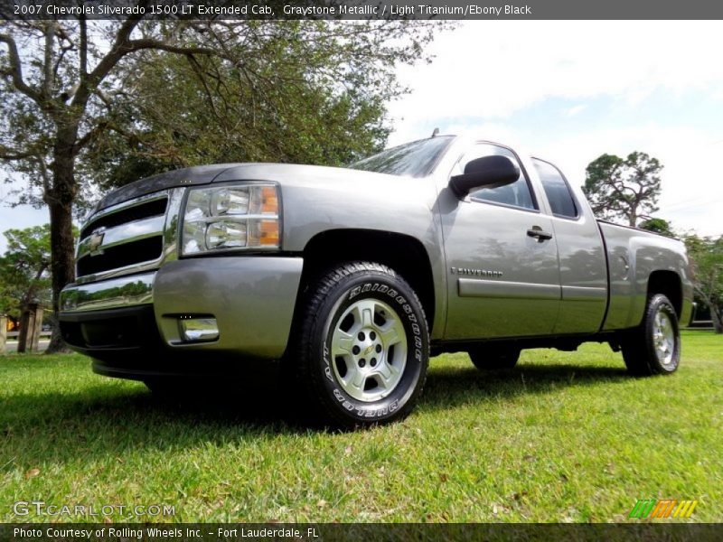 Graystone Metallic / Light Titanium/Ebony Black 2007 Chevrolet Silverado 1500 LT Extended Cab