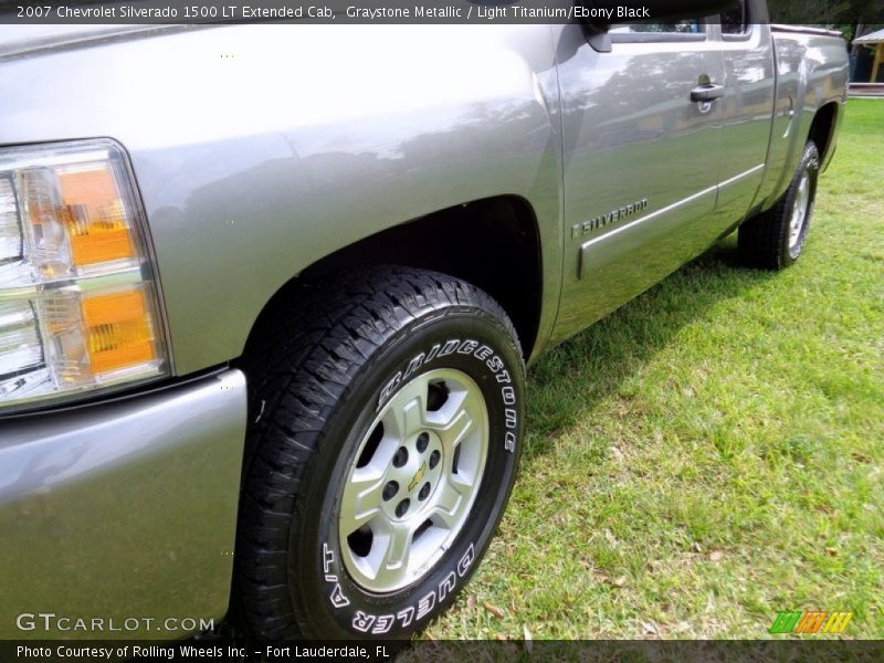 Graystone Metallic / Light Titanium/Ebony Black 2007 Chevrolet Silverado 1500 LT Extended Cab