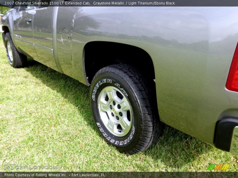 Graystone Metallic / Light Titanium/Ebony Black 2007 Chevrolet Silverado 1500 LT Extended Cab
