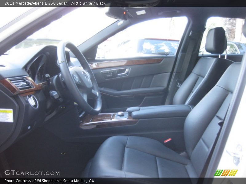 Arctic White / Black 2011 Mercedes-Benz E 350 Sedan