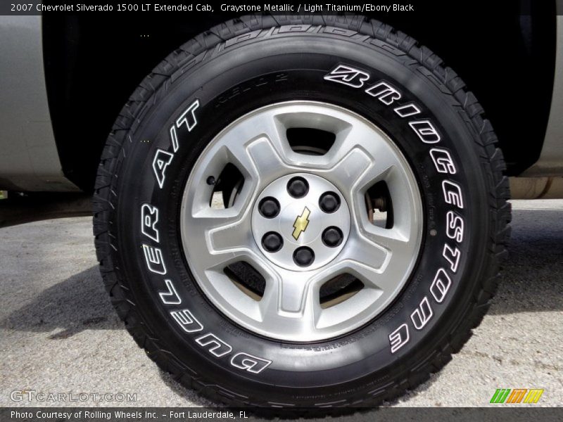 Graystone Metallic / Light Titanium/Ebony Black 2007 Chevrolet Silverado 1500 LT Extended Cab