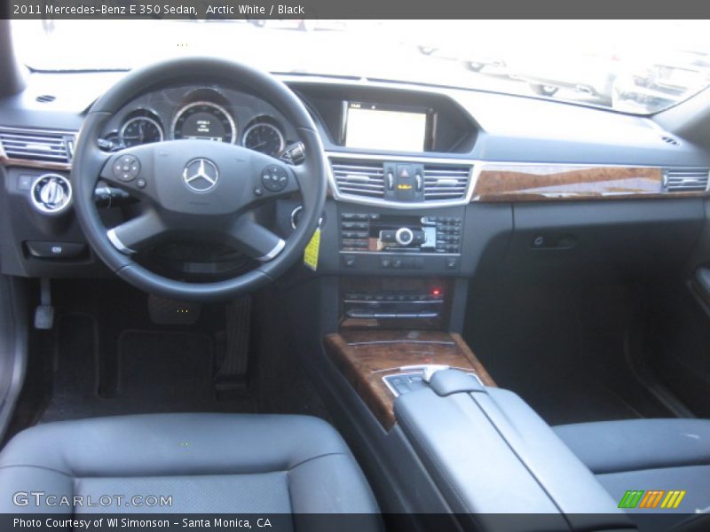 Arctic White / Black 2011 Mercedes-Benz E 350 Sedan