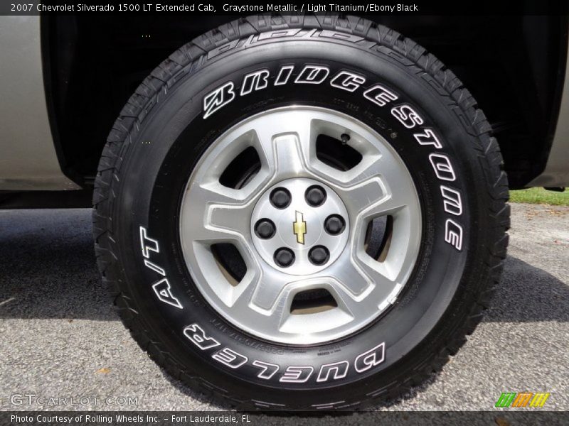 Graystone Metallic / Light Titanium/Ebony Black 2007 Chevrolet Silverado 1500 LT Extended Cab