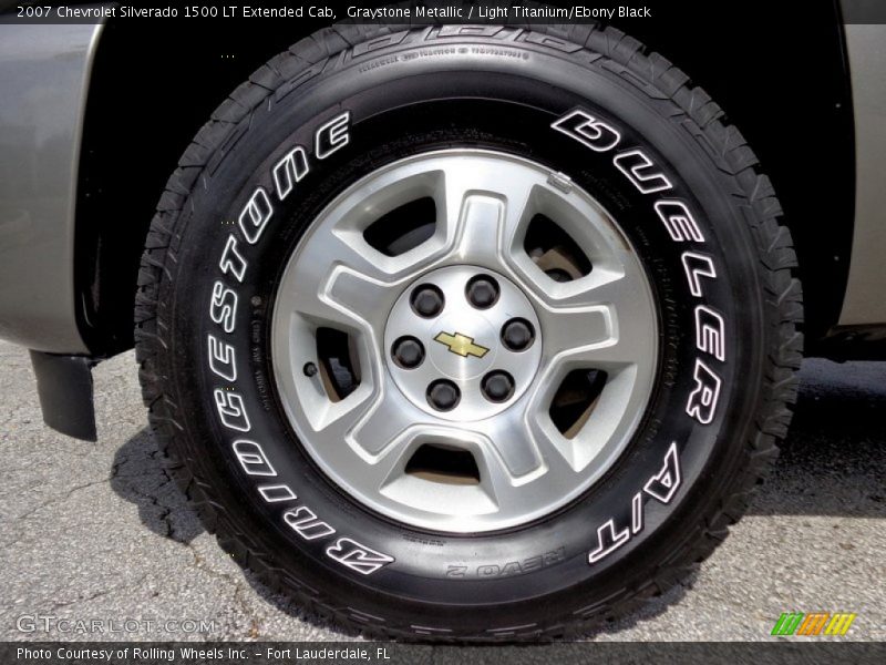 Graystone Metallic / Light Titanium/Ebony Black 2007 Chevrolet Silverado 1500 LT Extended Cab