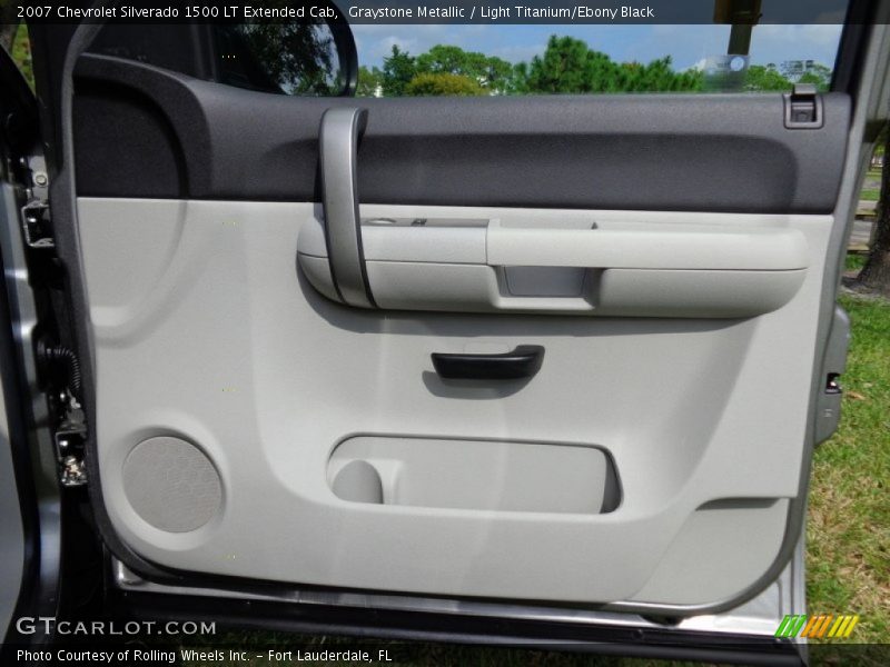 Graystone Metallic / Light Titanium/Ebony Black 2007 Chevrolet Silverado 1500 LT Extended Cab
