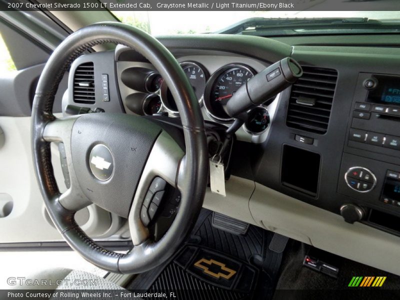 Graystone Metallic / Light Titanium/Ebony Black 2007 Chevrolet Silverado 1500 LT Extended Cab