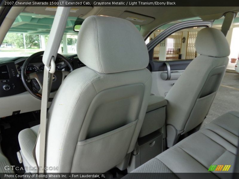 Graystone Metallic / Light Titanium/Ebony Black 2007 Chevrolet Silverado 1500 LT Extended Cab