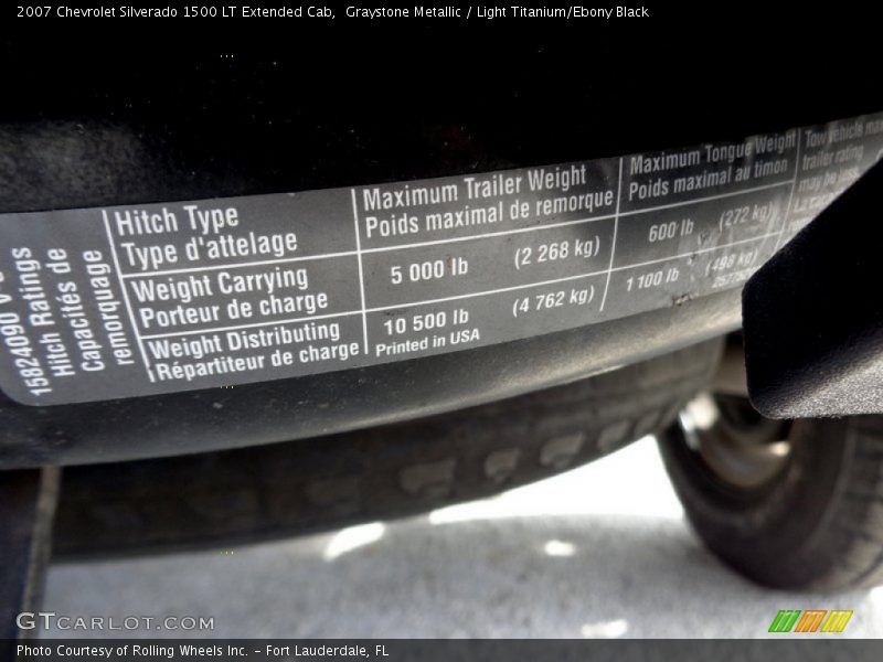 Graystone Metallic / Light Titanium/Ebony Black 2007 Chevrolet Silverado 1500 LT Extended Cab