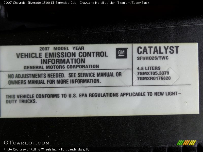 Graystone Metallic / Light Titanium/Ebony Black 2007 Chevrolet Silverado 1500 LT Extended Cab