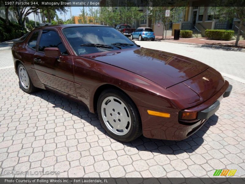 Mahogany Brown Metallic / Beige 1987 Porsche 944