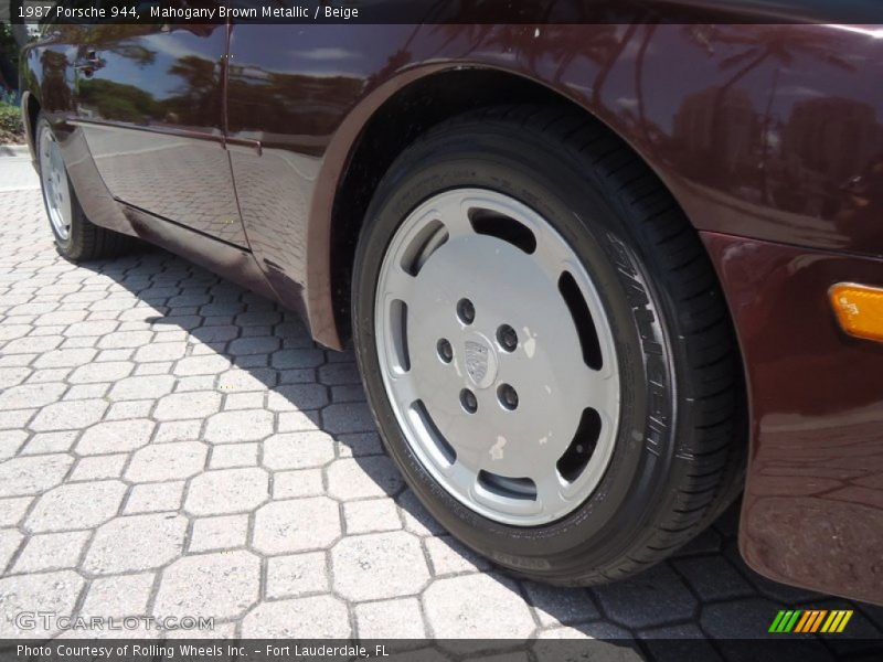 Mahogany Brown Metallic / Beige 1987 Porsche 944